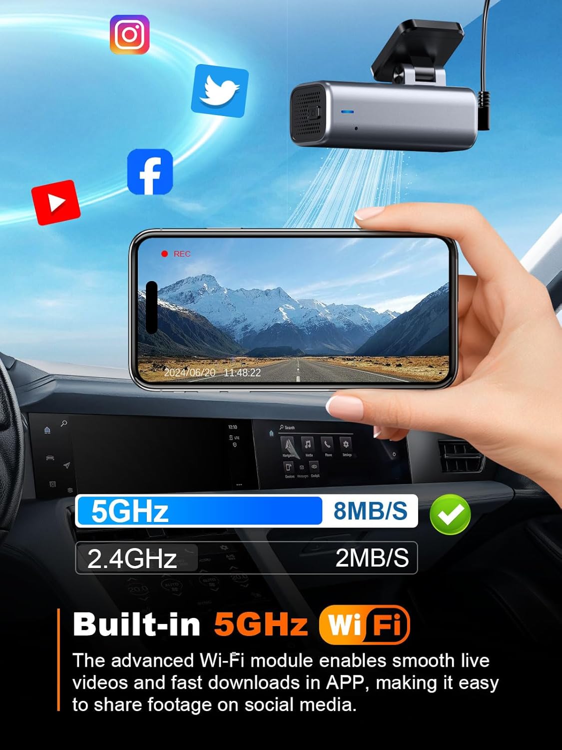 RideVolt 4K Dash Cam