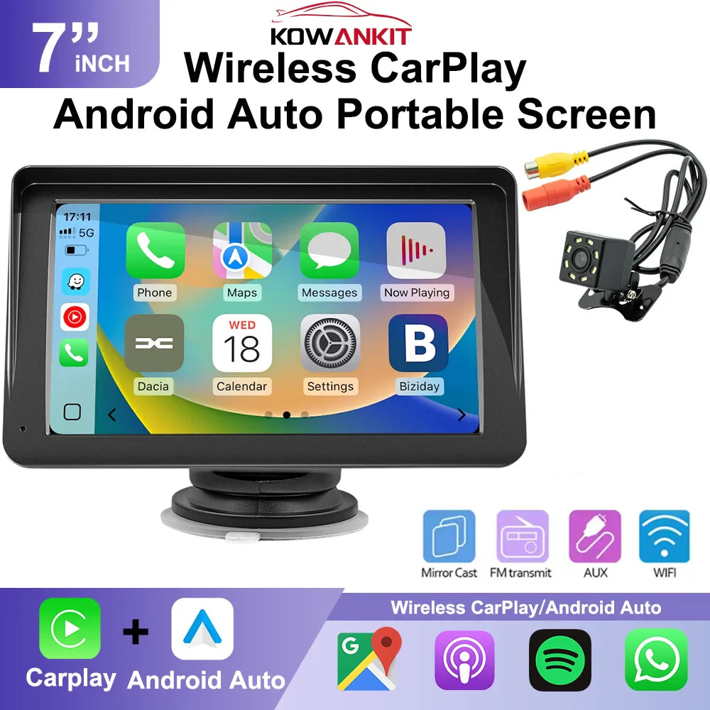 RideVolt Smart Apple CarPlay & Android Auto Touch Screen