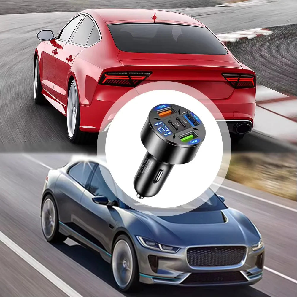 RideVolt PowerLink™ 4-in-1 Fast Car Charger