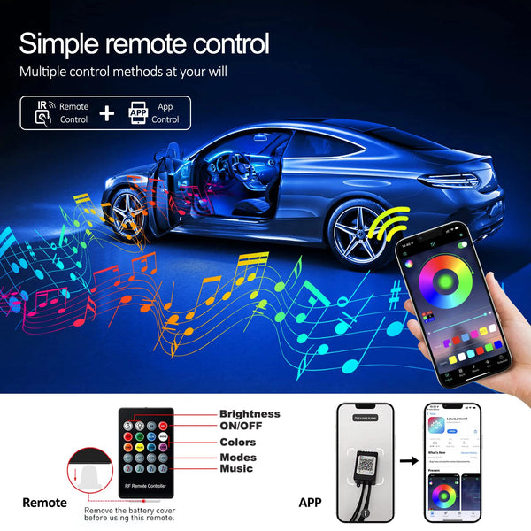 Colorful Car LED Light Strips